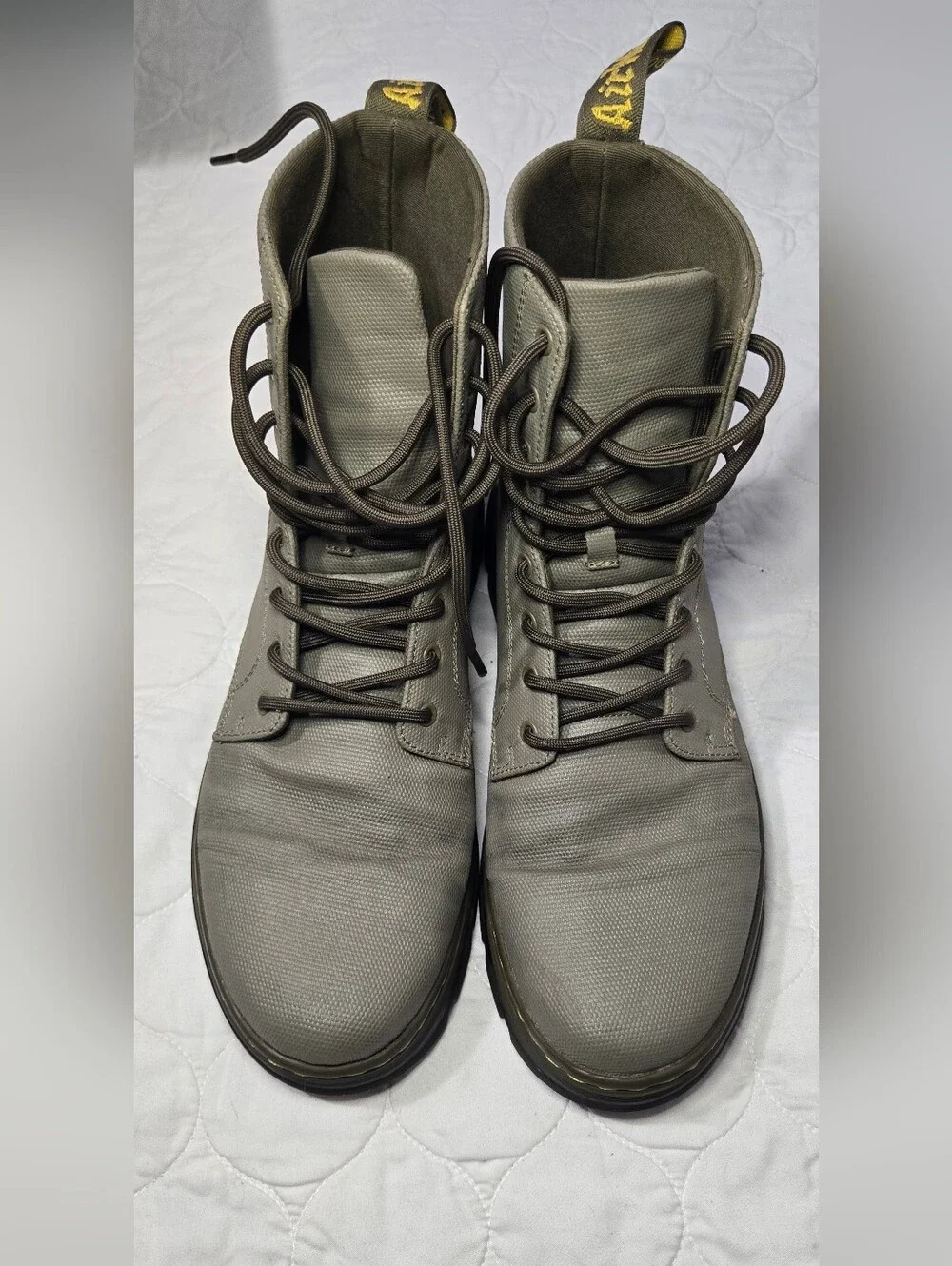 Dr. Martens Olive Green Lace-Up Combat Boots Size 11 Men